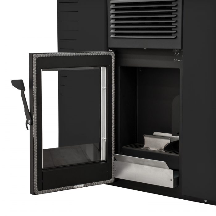 Stufa a pellet Marmolada 9-14 kw bracere Nera