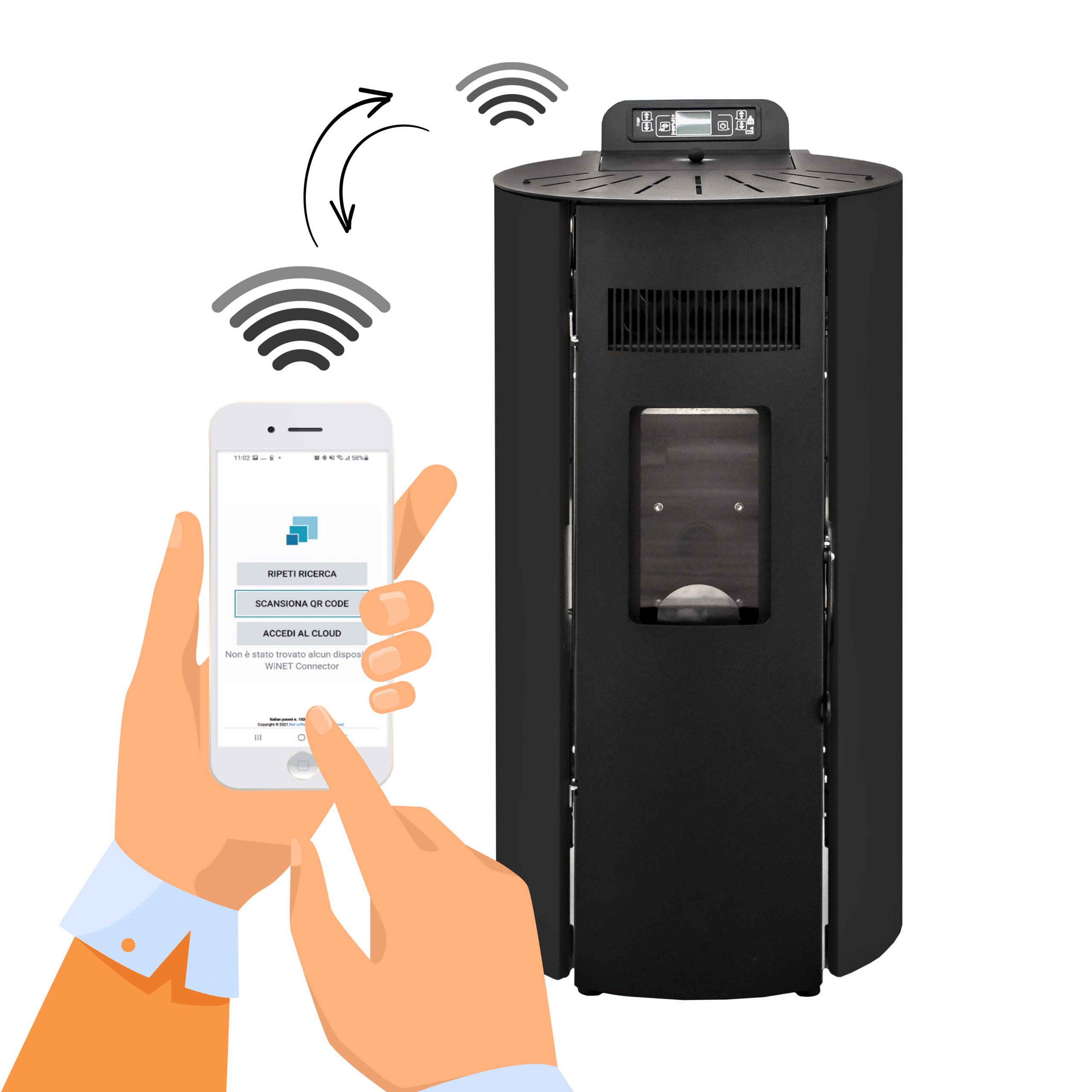 Modulo WiFi per Stufa a Pellet