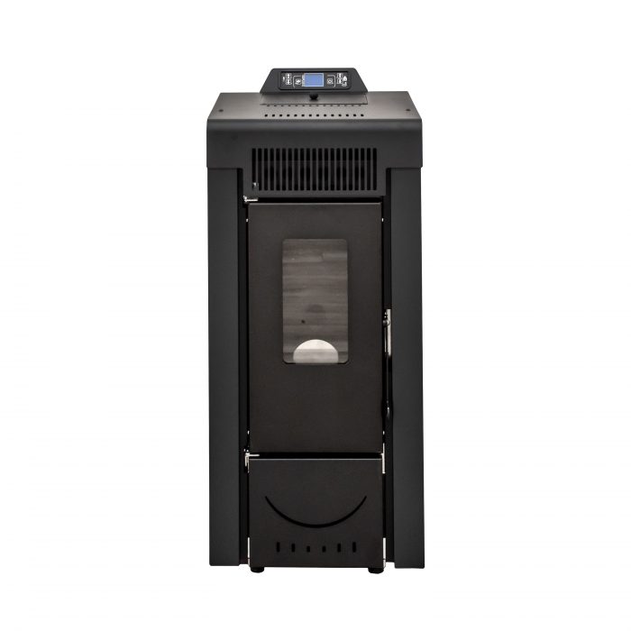 stufa a pellet 9 kw Niagara Nera fronte