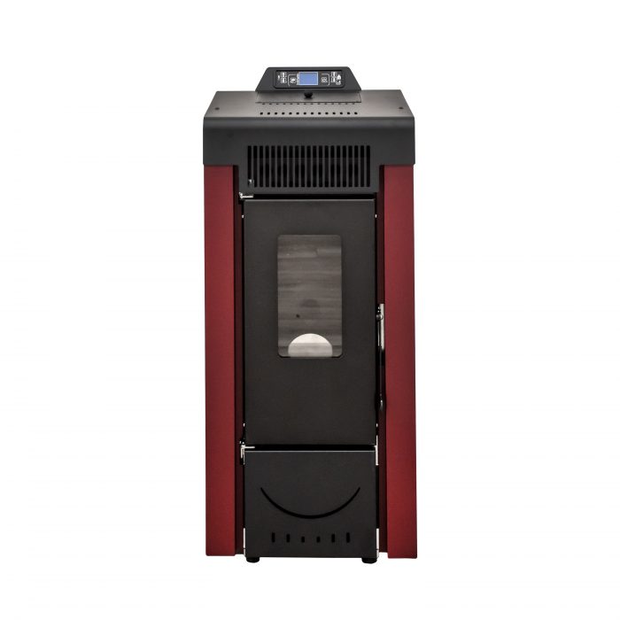stufa a pellet 9 kw Niagara Rossa fronte