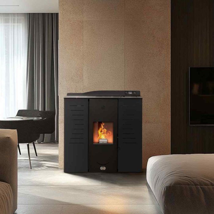 Piec na pellet z plaszczem wodnym Slim ITALIA