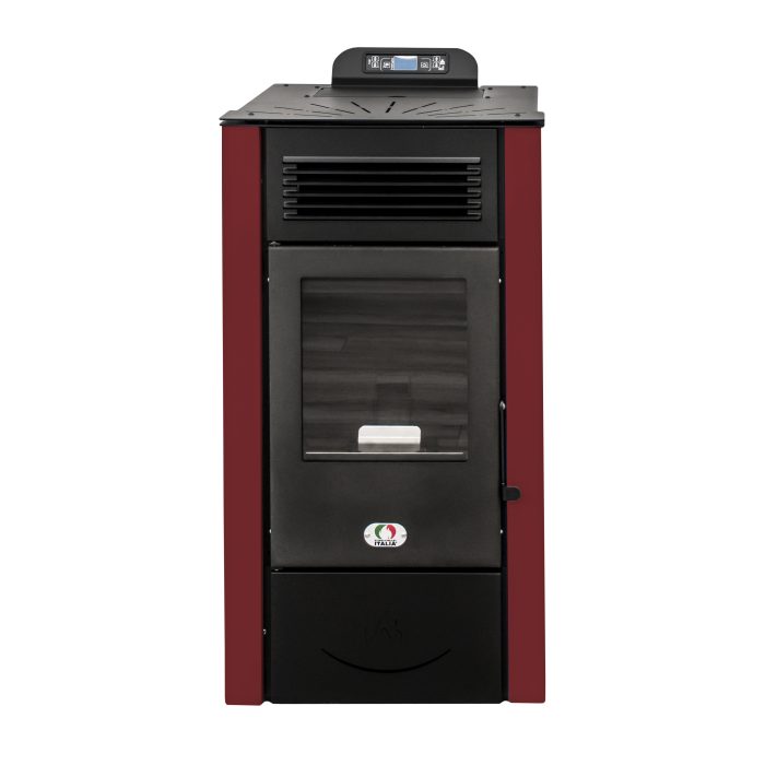 Stufa a Pellet 5 Stelle San Diego 12 Kw Rossa