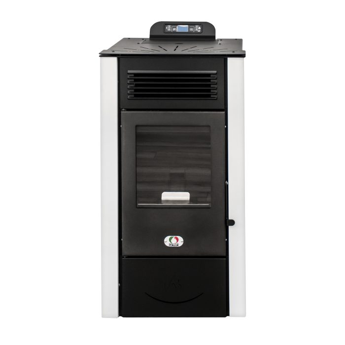 Stufa a Pellet 5 Stelle San Diego 12 Kw Bianca