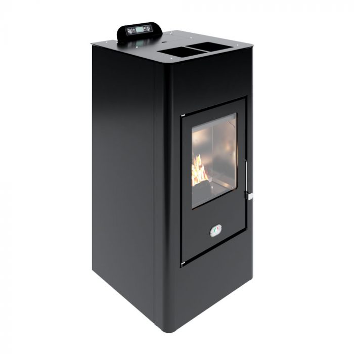 stufa a pellet 5 stelle 12 kw Colore Nero