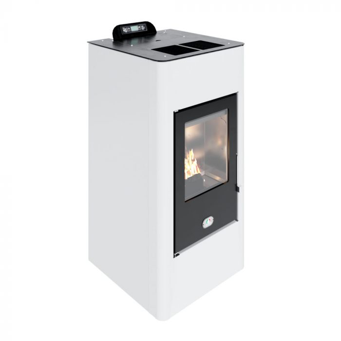 stufa a pellet 5 stelle 12 kw Colore Bianco