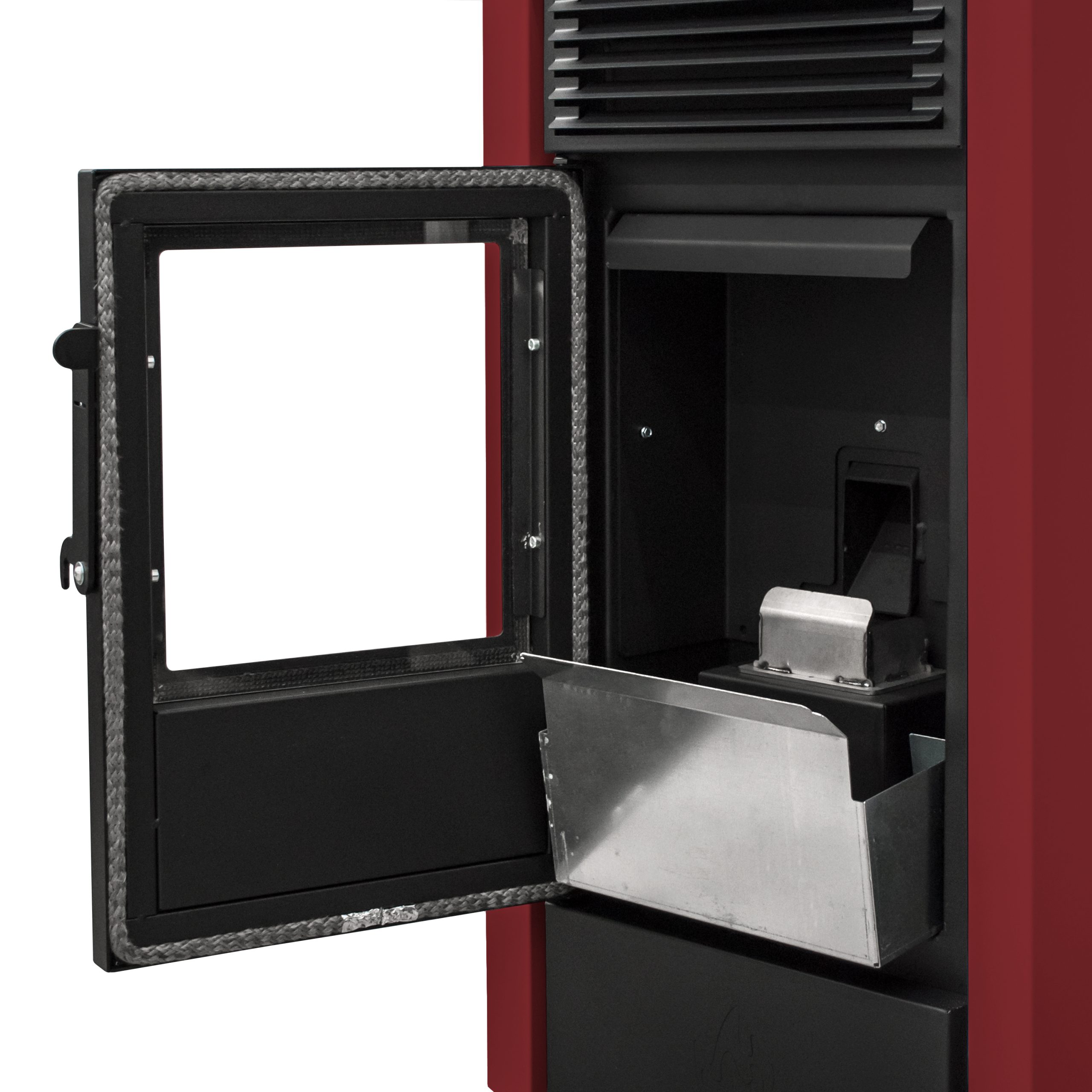 estufa de pellets 9 kw ITALIA rojo